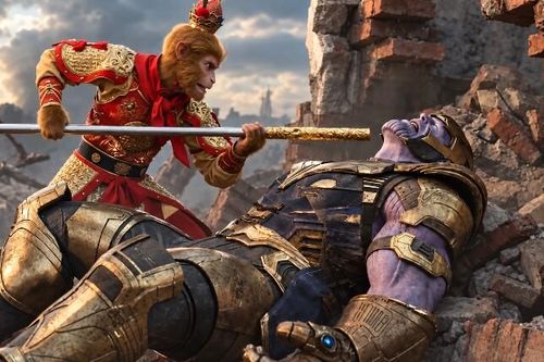 'Độc lạ' Tôn Ngộ Không bản 1986 đại chiến vũ trụ Marvel, 'cân' cả Thanos và Iron Man