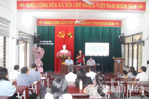 Khảo sát việc sắp xếp các cơ sở giáo dục công lập tại phường Hạc Thành