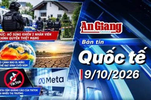 Bản tin quốc tế ngày 9/10: Đức: Nổ súng khiến 2 người thiệt mạng ; El Niño có thể đạt đỉnh vào cuối năm; Meta cấm quảng cáo của TikTok