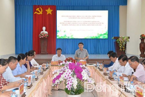 Rà soát, tháo gỡ khó khăn để xã Đồng Sơn đạt chuẩn nông thôn mới