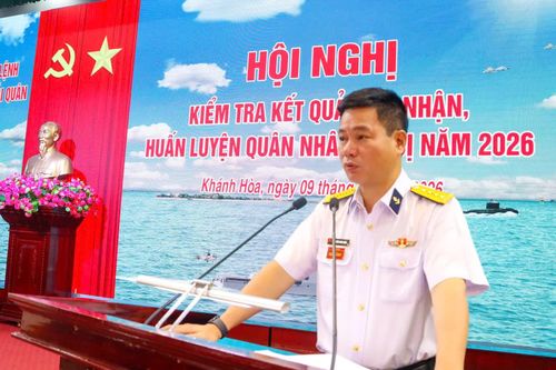 Vùng 4 Hải quân kiểm tra kết quả tiếp nhận, huấn luyện quân nhân dự bị năm 2026