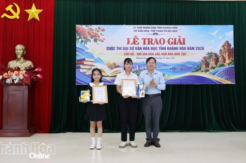 Trao giải Cuộc thi Đại sứ văn hóa đọc tỉnh Khánh Hòa năm 2026