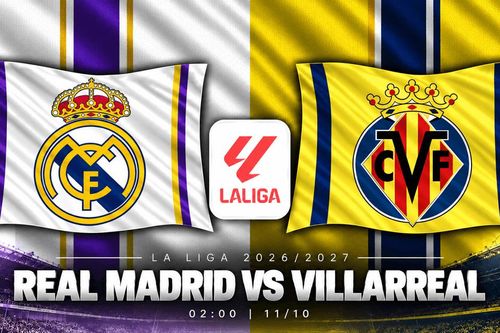 Lịch sử đối đầu Real Madrid vs Villarreal: Vinícius chờ nối dài ưu thế, 'Tàu ngầm vàng' mơ lặp lại cú sốc Bernabéu