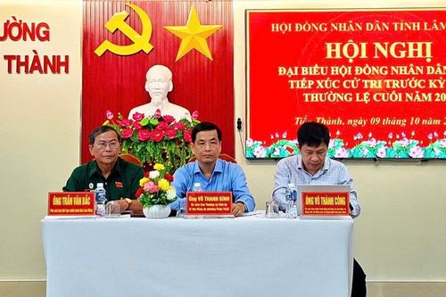 Tổ Đại biểu số 8 HĐND tỉnh tiếp xúc cử tri Phan Thiết, Tiến Thành, Tuyên Quang