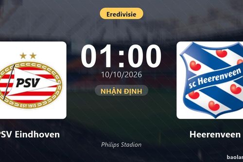 Nhận định PSV Eindhoven vs Heerenveen: Cơ hội bám đuổi ngôi đầu