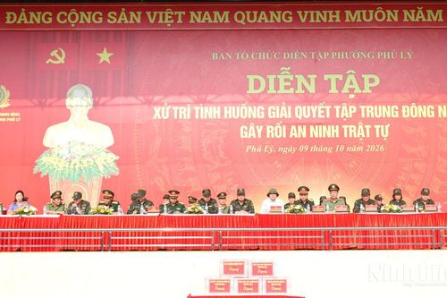 Phường Phủ Lý diễn tập thực binh phương án thực hành chiến đấu phòng thủ