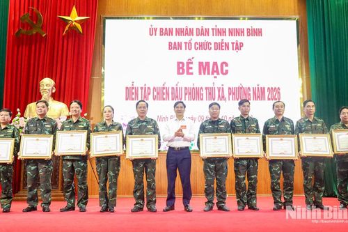Diễn tập chiến đấu phòng thủ xã, phường năm 2026 thành công tốt đẹp