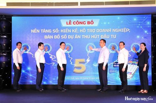 Công bố, đưa vào hoạt động ba nền tảng số phục vụ người dân, doanh nghiệp và nhà đầu tư
