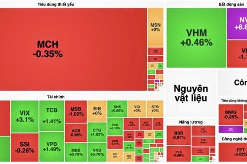 Thị trường giằng co, VN-Index mất gần 4 điểm