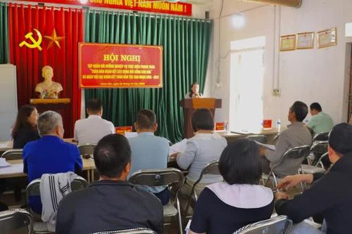 Xã Canh Tân tập huấn nghiệp vụ thực hiện phong trào 'Toàn dân đoàn kết xây dựng đời sống văn hóa'