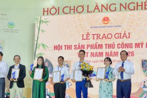 Hà Nội giành 4/5 giải Nhất Hội thi sản phẩm thủ công mỹ nghệ Việt Nam năm 2026