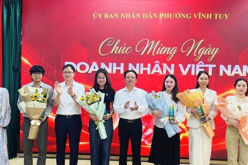 Phường Vĩnh Tuy: Đồng hành cùng doanh nghiệp thúc đẩy phát triển kinh tế