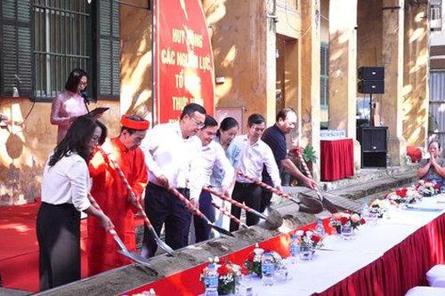 Phường Ba Đình khởi công dự án tu bổ đình Tây Luông