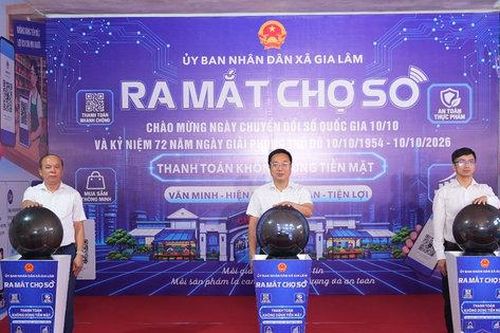 Gia Lâm ra mắt mô hình 'Chợ số'