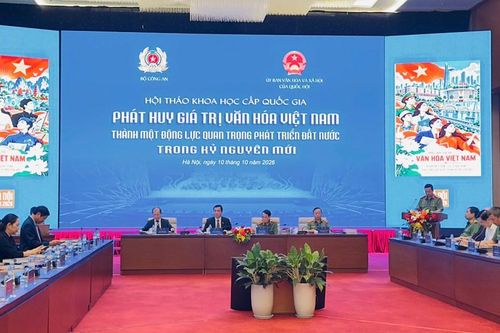 Khai mạc Hội thảo 'Phát huy giá trị văn hóa Việt Nam thành một động lực quan trọng phát triển đất nước trong kỷ nguyên mới'