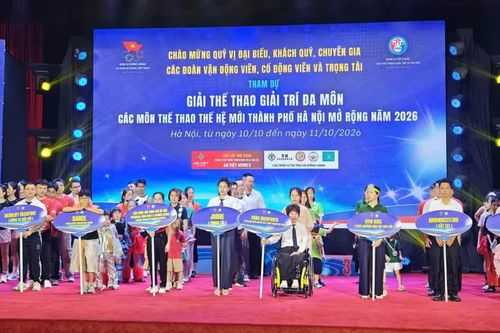 Khai mạc Giải Thể thao giải trí đa môn Hà Nội mở rộng năm 2026