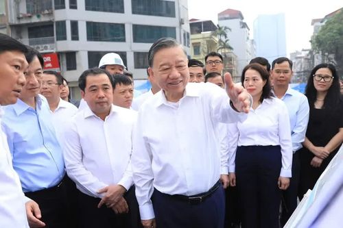 Tổng Bí thư, Chủ tịch nước Tô Lâm kiểm tra tiến độ một số công trình trọng điểm ở TP Hà Nội