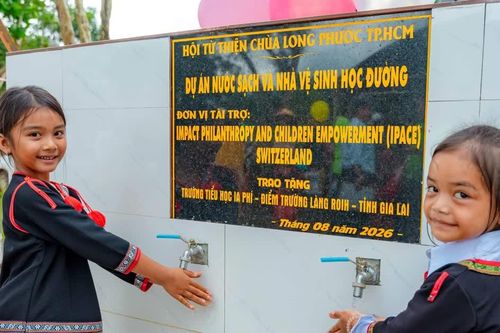 Nước sạch về với những điểm trường vùng khó