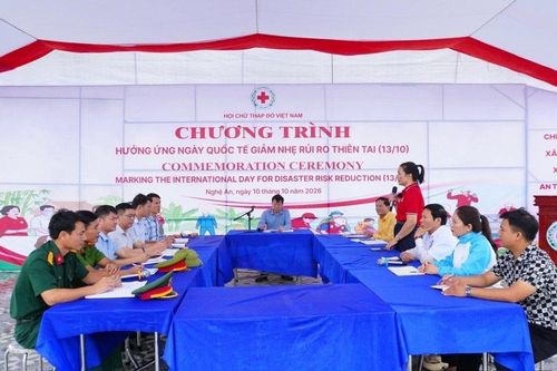 Chữ thập đỏ Việt Nam hưởng ứng Ngày quốc tế Giảm nhẹ rủi ro thiên tai
