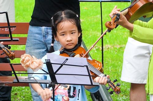 Giới trẻ rủ nhau học đàn violin miễn phí giữa công viên TPHCM
