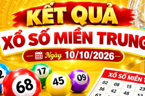 Kết quả xổ số miền Trung hôm nay ngày 10/10/2026