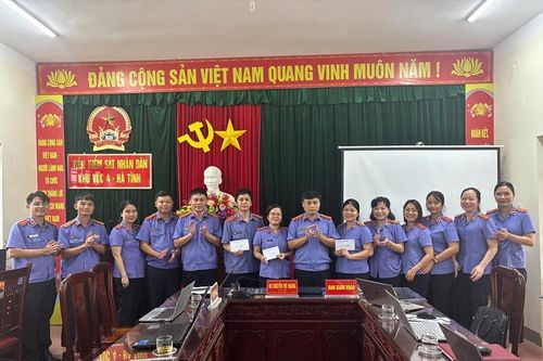 VKSND khu vực 4, tỉnh Hà Tĩnh thi tìm hiểu pháp luật về thi hành án, tạm giữ, tạm giam
