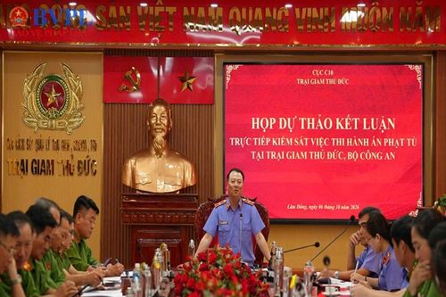 VKSND tỉnh Lâm Đồng trực tiếp kiểm sát Trại giam Thủ Đức