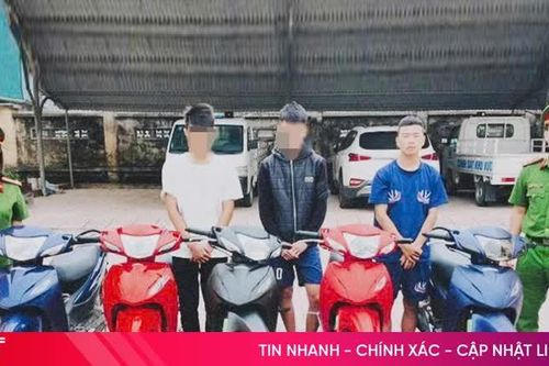 Bắt nhóm đối tượng trộm 9 xe máy từ Nghệ An về Hà Tĩnh tiêu thụ