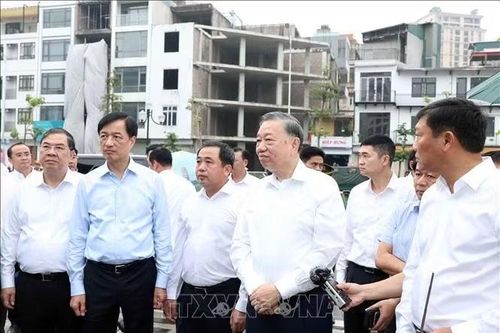 Tổng Bí thư, Chủ tịch nước Tô Lâm kiểm tra tiến độ các công trình, dự án trọng điểm của Thủ đô