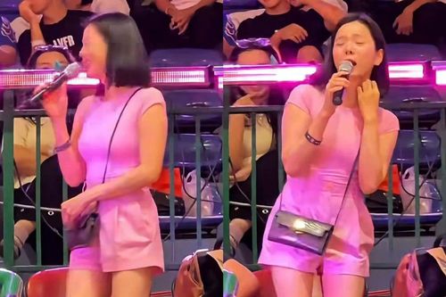 Lệ Quyên bị bắt gặp đi xem đấu bóng, có hành động khiến cả hội trường xôn xao