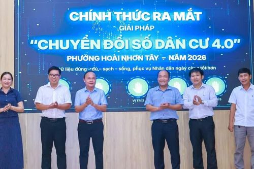 Phường Hoài Nhơn Tây ra mắt các mô hình hưởng ứng ngày chuyển đổi số quốc gia