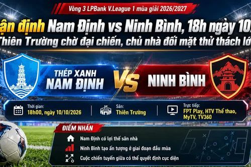Nhận định Nam Định vs Ninh Bình, 18h ngày 10/10: Thiên Trường chờ đại chiến, chủ nhà đối mặt thử thách lớn