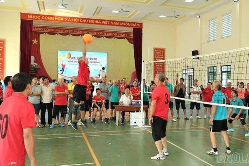 Cam Đường tổ chức Giải bóng chuyền hơi người cao tuổi năm 2026