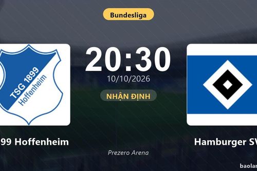 Nhận định 1899 Hoffenheim vs Hamburger SV: Điểm nóng cuộc đua tốp đầu