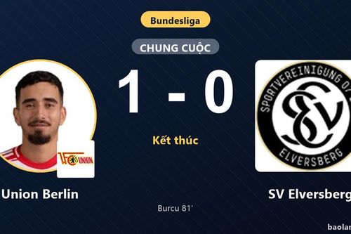 Hạ SV Elversberg 1-0, Union Berlin giải tỏa áp lực ở nhóm cuối bảng