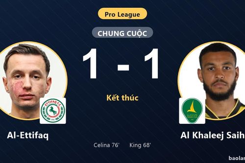Hòa Al Khaleej Saihat 1-1, Al-Ettifaq lỡ thời cơ bứt phá lên nhóm đầu