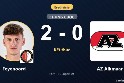 Hạ gục AZ Alkmaar, Feyenoord phả hơi nóng vào ngôi đầu giải Hà Lan