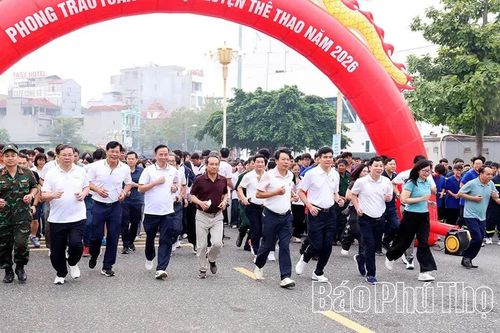 Phú Thọ hưởng ứng phong trào rèn luyện thể dục, thể thao trong Nhân dân