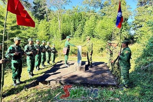 Đồn Biên phòng Chiềng Tương và Đại đội Biên phòng 213 tuần tra song phương