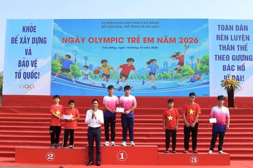 112 vận động viên, học sinh tham gia Ngày Olympic trẻ em