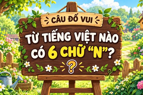 Một từ tiếng Việt có tới 6 chữ 'N', bạn đoán ra không?