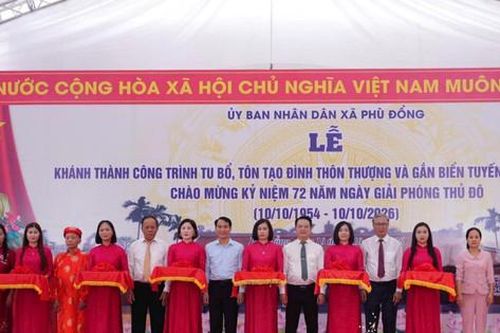 Xã Phù Đổng khánh thành công trình tu bổ, tôn tạo Đình thôn Thượng