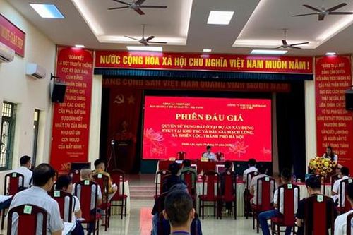 Xã Thiên Lộc: Thu hơn 55 tỷ đồng từ phiên đấu giá đất tại Mạch Lũng
