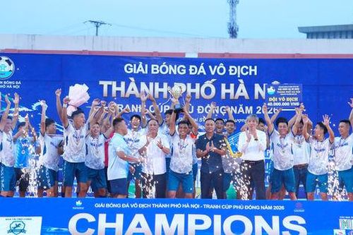 Xã Đan Phượng đăng quang Giải bóng đá vô địch thành phố Hà Nội năm 2026