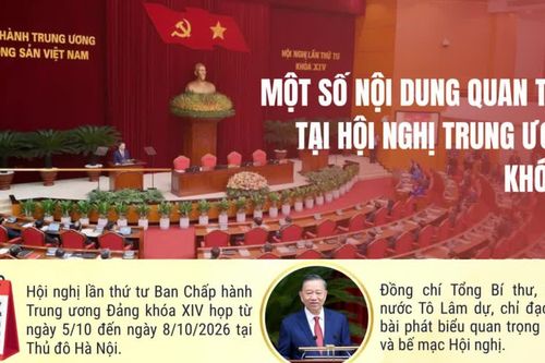 [Infographic] Một số nội dung quan trọng tại Hội nghị Trung ương 4 khóa XIV