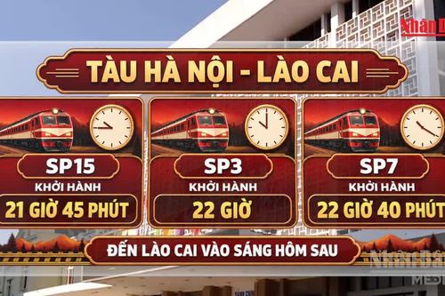 [Video] Tuyến đường sắt Hà Nội-Lào Cai tăng lên 3 đôi tàu khách mỗi ngày