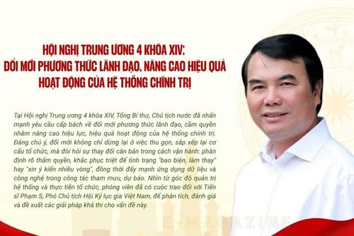 Hội nghị Trung ương 4 khóa XIV: Đổi mới phương thức lãnh đạo, nâng cao hiệu quả hoạt động của hệ thống chính trị