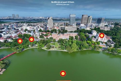[Ảnh] Khám phá các địa điểm lịch sử quanh Hồ Gươm bằng công nghệ VR360