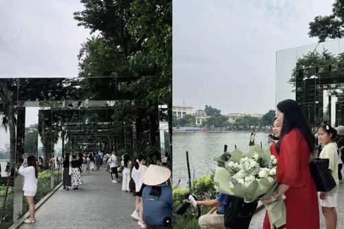 [GALLERY] Không gian nghệ thuật mới bên hồ Gươm hút khách cuối tuần