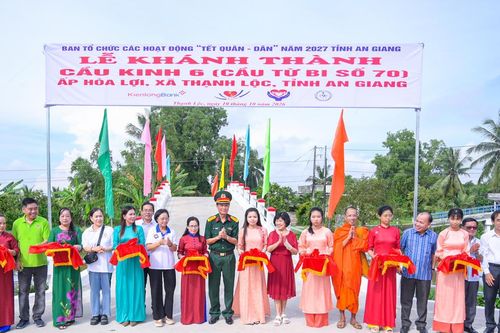 Khánh thành cầu Kênh 6 trị giá 632 triệu đồng, thắm tình quân dân